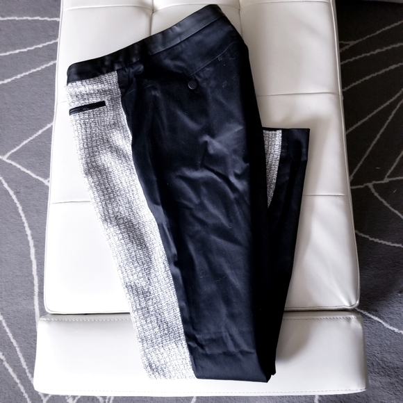 Womens Two Tone Black & Tweed Blend Pants/Slacks - Picture 2 of 3